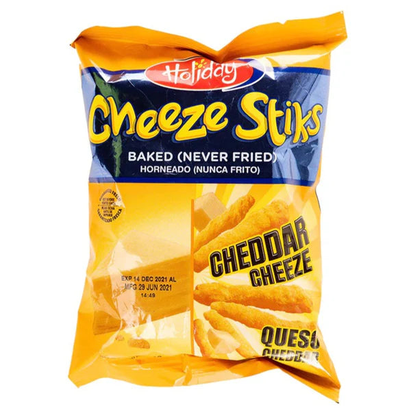 Holiday Cheeze Stiks - Cheddar Cheeze Flavor - Pack of 12