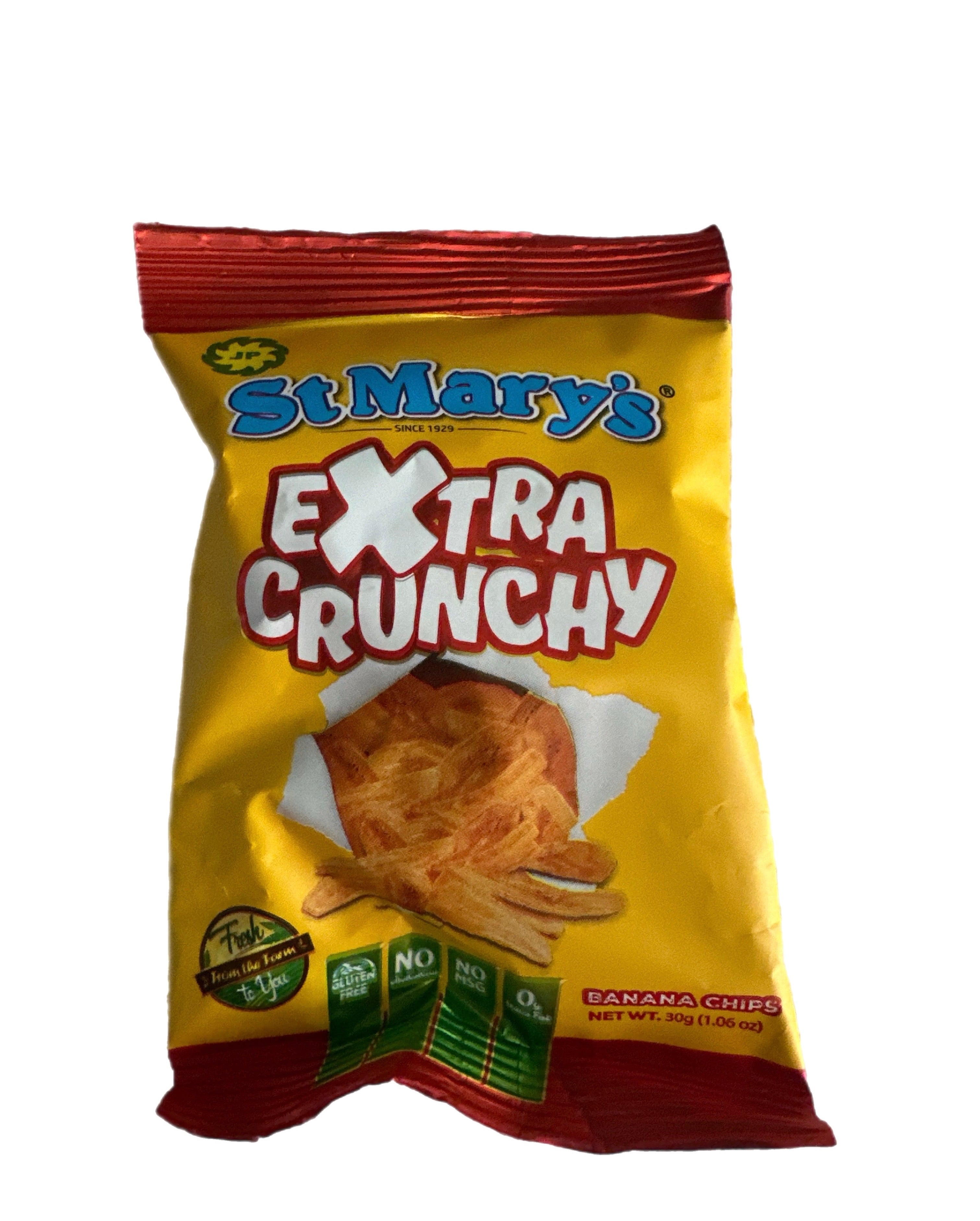 St. Mary’s Extra Crunchy Banana Chips – Premium Crispy Snack (Pack of 20)